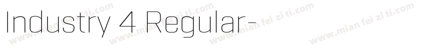 Industry 4 Regular字体转换